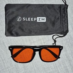 Blue Light Blocking Glasses Sleep ZM Black and Orange